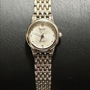 40.  Omax HBC022 Vintage Silver-Tone Woman’s Bracelet Wrist Watch